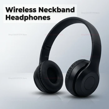 Wireless Bluetooth Headphones Head Mounted P47 Foldable Bass Sport Earphones Universal for Mobile Computer PC Gaming Running Gym 1