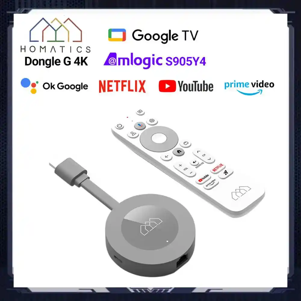 Android TV Stick GD1 – 4K, 2GB RAM, 16GB, Android 11, Bluetooth 5.0 – UBISHENG