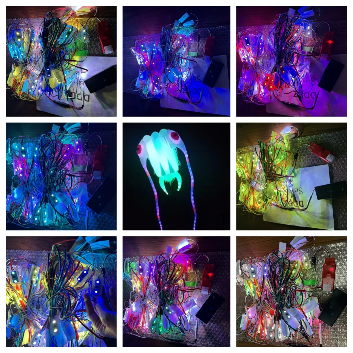 LEDs for 16 square trilobite  Line Laundry Pendant Soft Inflatable flying night show kite but not including with the kite 2
