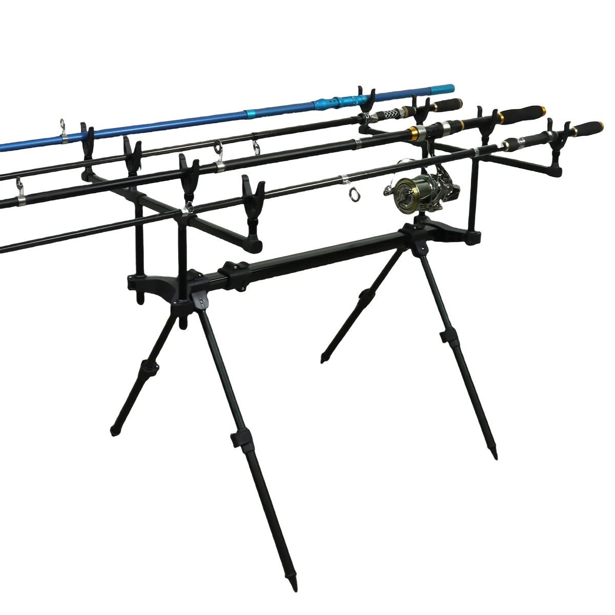 High Quality Adjustable 3 Rod 4 Rod Aluminum Holders With Bag for Carp Fishing Tackle