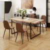 Dining Table Set for 4, 31"D X 55"W X 30"，HIdeal for Kitchen Dining Room,Durable & Sturdy ,Modern 55'' Wood Dining Table 1