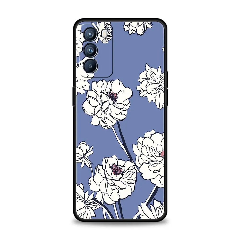 Floral Design Phone Case with Enhanced Protection
