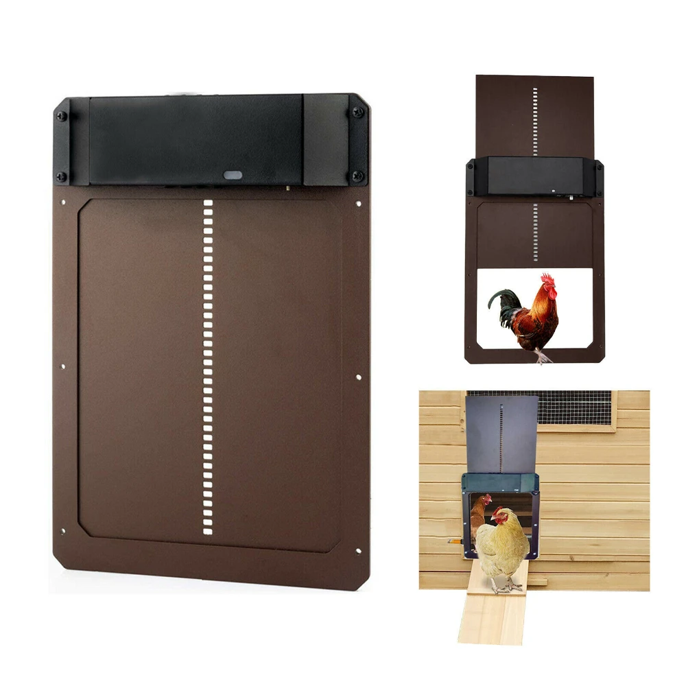 Chicken Coop Door Light-sensitive Automatic Chicken House Door High Quality And Practical Pets Dog Cages Automatic