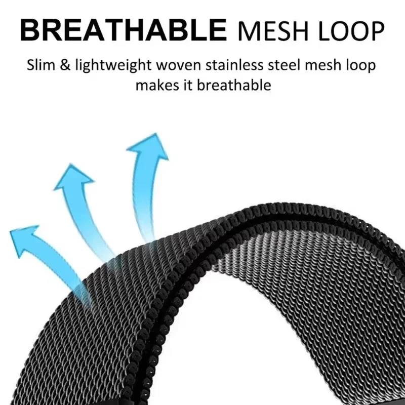 Milanese 22mm Metal Magnetic Wristband Bracelet Accessory