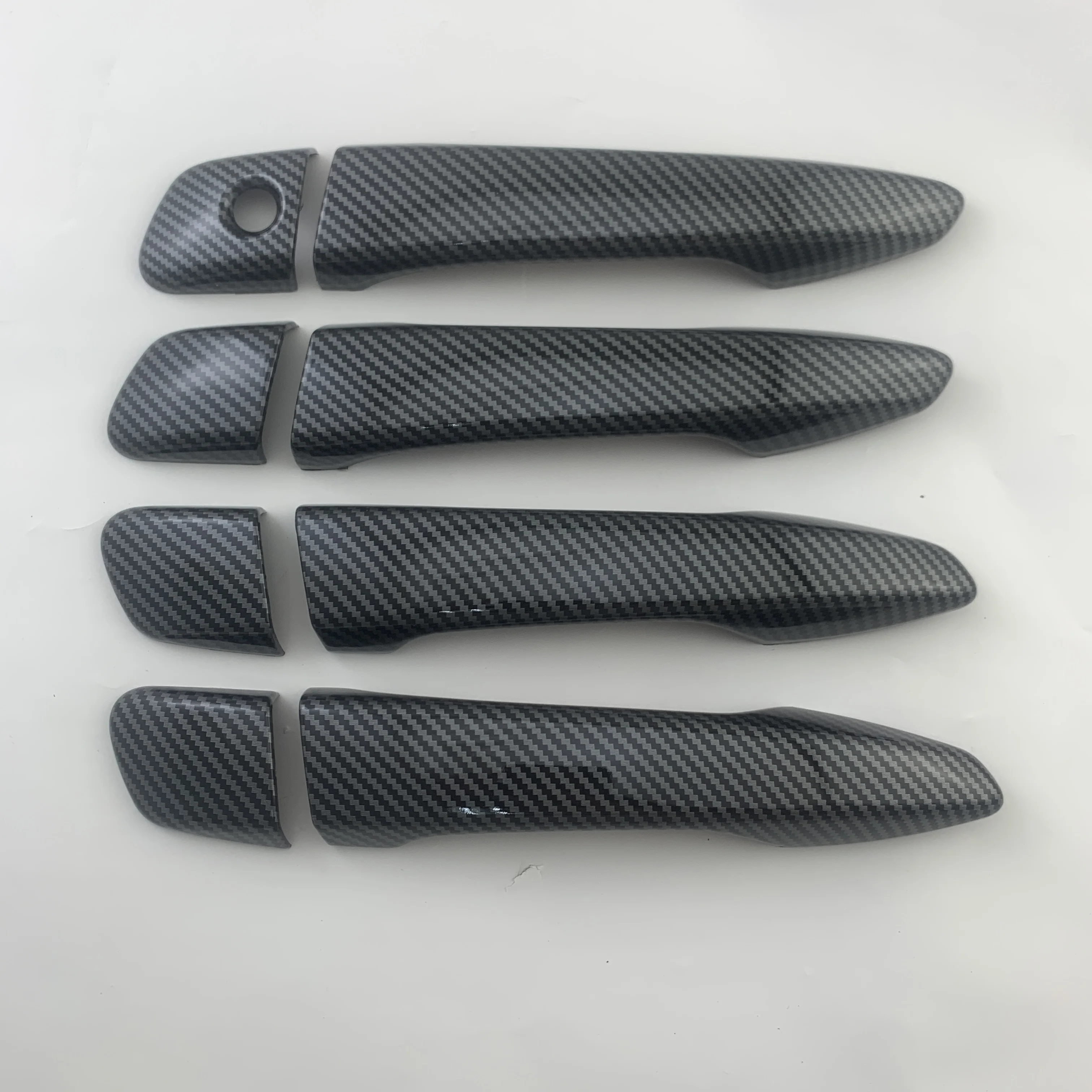 

High Quality Door Handle Bowl Cover ABS Plastic Black Carbon Plating 8PCS For LEXUS RX270 RX350 RX450H 2009 2010 2012 2013 2014