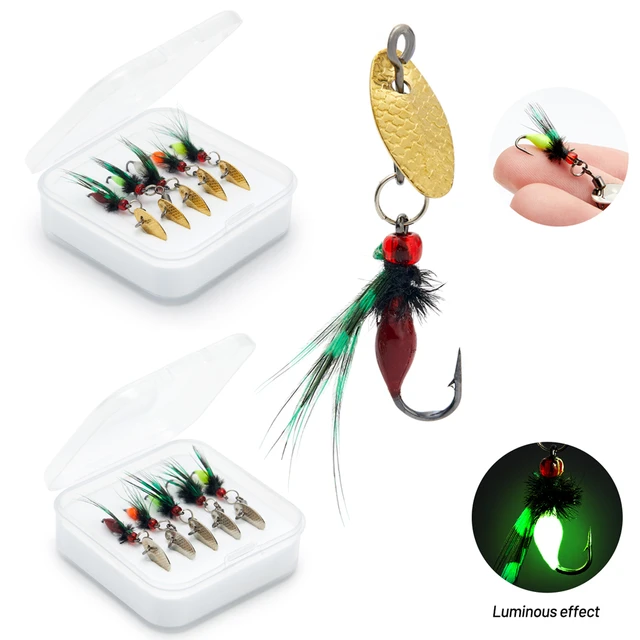 5pcs Fly Hooks Flies Insect Lures Bait Fly Fishing Decoy Bait Sequins  Fishhook Trout Nymph Fly Fishing Lure Natural Insect Bait - AliExpress