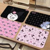 Cartoon K-KuromiS Coffee Tablewear Drain Pad Bathroom Square Absorbing Anti-slip Dry Mat Kitchen Placemat Dishes Cup Pad 1