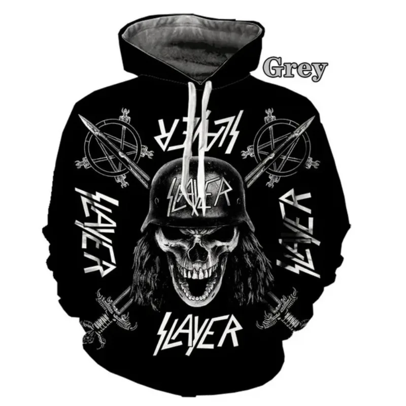 

Slayer Women/Men Metal Rock Band Casual Metal 3D Print Tops Hoodies Autumn and Winter Sweatshirts Long-sleeved Hoodied