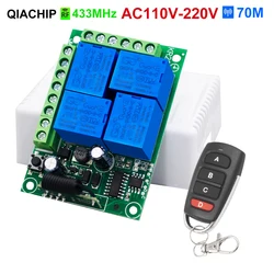 Universal Wireless Remote Control Relay Module with 4-Channel Receiver and Transmitter (1 RC and 1 Receiver)