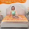 Japanese Floor Futon Mattress Extra Thick Folding Roll Up Bed Topper Mat for Guest Double Mattresses Lounger and Tavel Matress 1