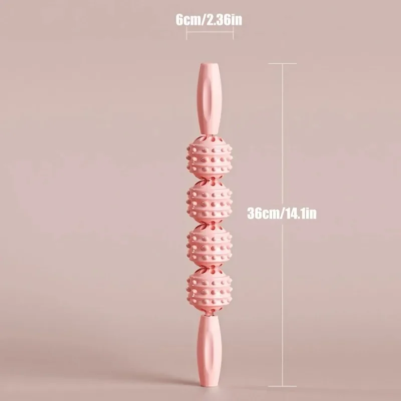 Slimming Leg Massage Stick Yoga Body Roller Massager for Back Thighs Waist Neck Cellulite Reduction Release Muscle Tension Tool