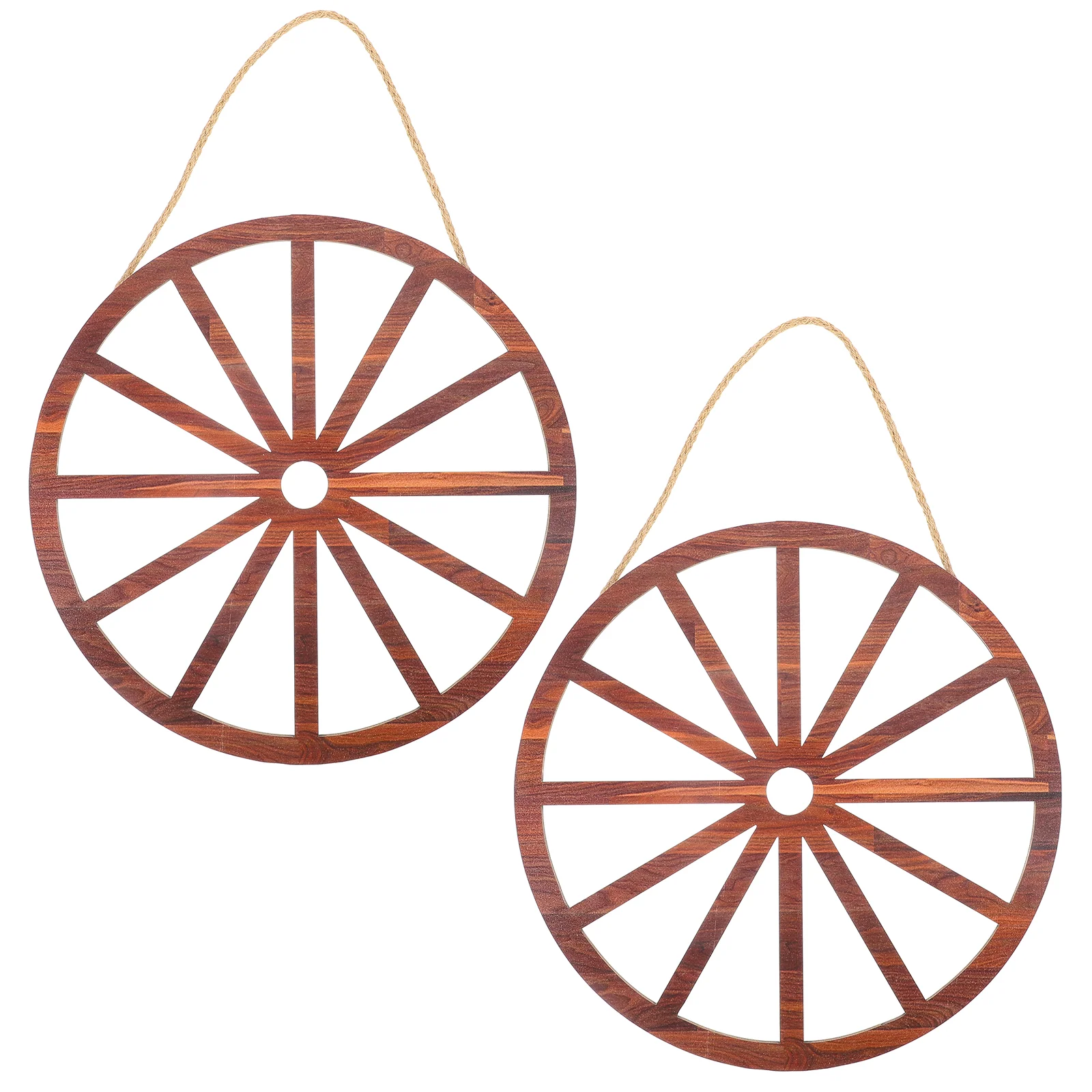 

Wagon Wheel Decor Wooden Wagon Wheel Wall Decor Vintage Ornament Decor for Bar Garage Living Room Crafts Decoration