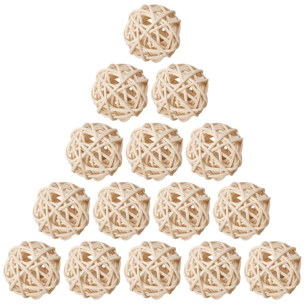

Natural Wicker Rattan Balls Vase Fillers Aromatherapy Rattan Balls for Craft Project Aromatherapy Wedding Table Decoration