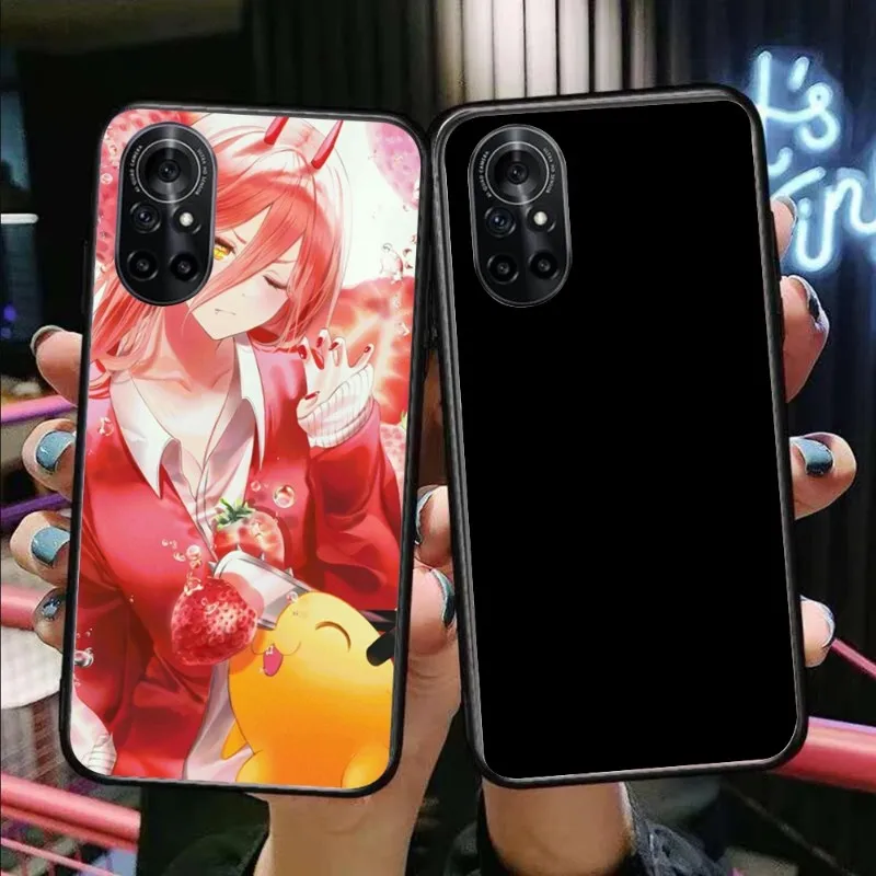 Cartoon Anime Chainsaw Man Phone Case Per Honor 70 50 20 7S X9 X8 X7 Magic 4 3 Pro Soft Black Phone Cover