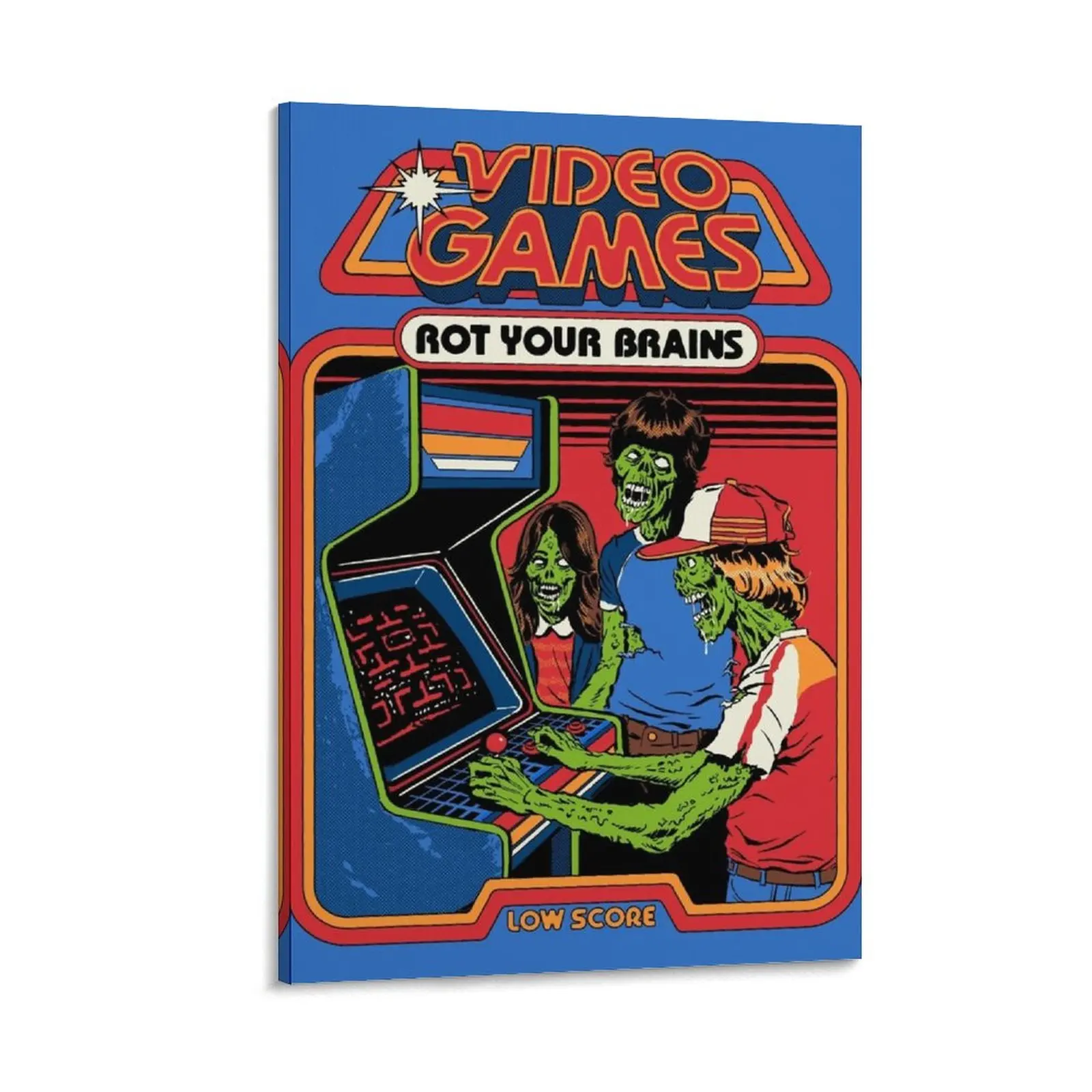 

Video Games Rot Your Brains Canvas Painting anime poster Posters on the wall