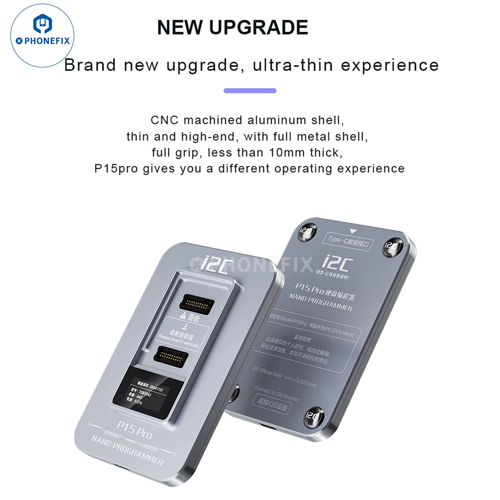 I2C P15 프로 프로그래머, 아이폰 6-15 프로 맥스, 아이패드, 아이팟 터치, 원 클릭 보라색 화면, 낸드 딥 포맷 수리,  플래시 오류 수정 - AliExpress