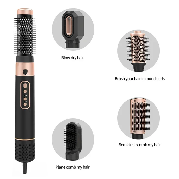 5 In 1 Hair Styler Electric Hair Dryer Brush Professional Complete Styler 5 In 1 Hot Air Brush