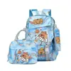 Capybara Print Backpack Set With Lunch Bag And Pencil Bag Large Capacity Lightweight And Breathable Outdoor 5