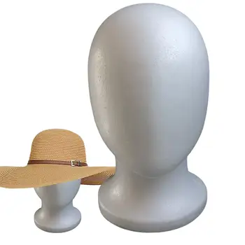 Manichino femminile in polistirolo modello testa di manichino espositore per cosmetici senza volto per capelli salone di viaggio posticci modello cappelli stile