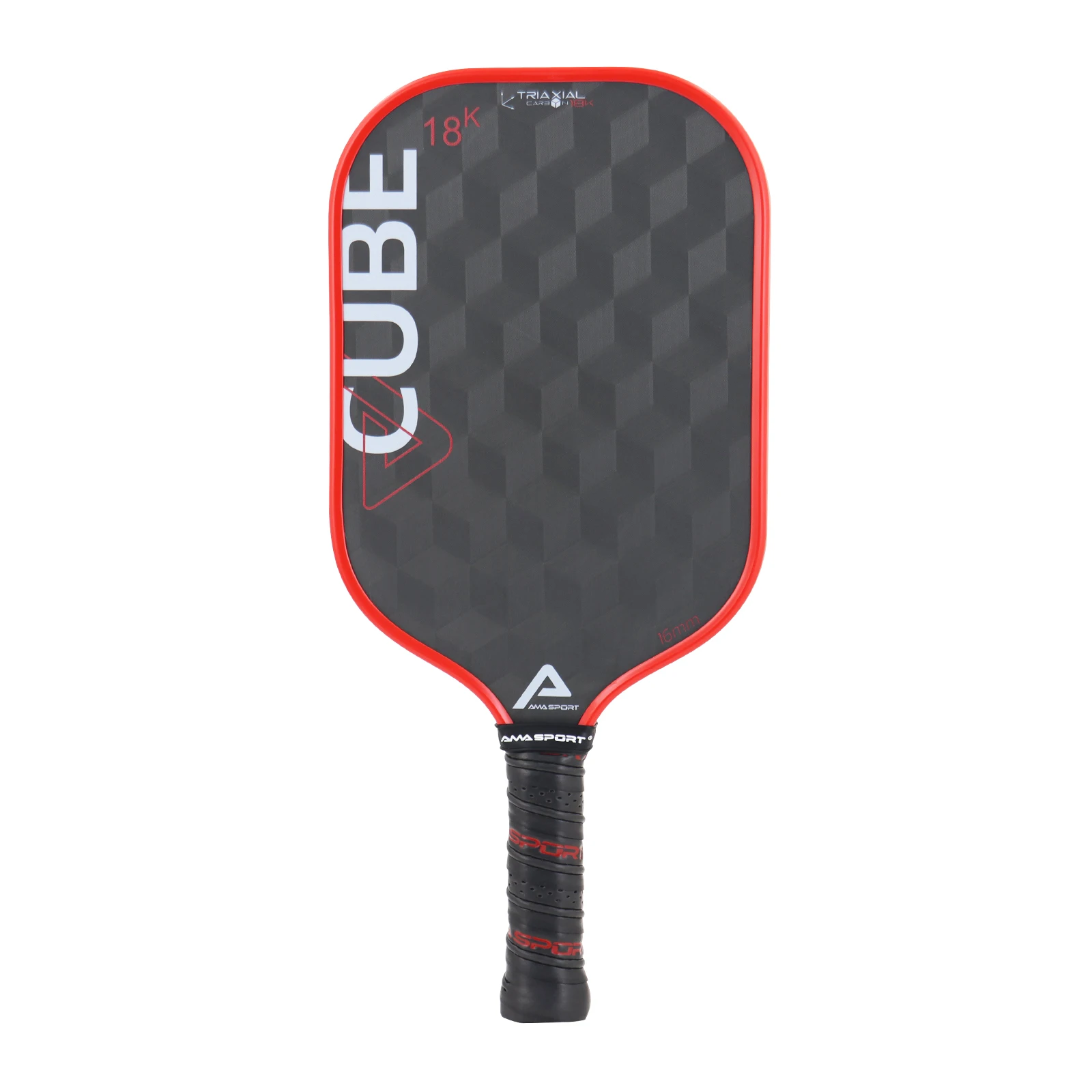 Amasport Cube 18K Pickleball Paddles 18K Raw Fibra Di Carbonio Superficie Di Attrito High Spin Pickelball Paddle Racchette Per Professionisti