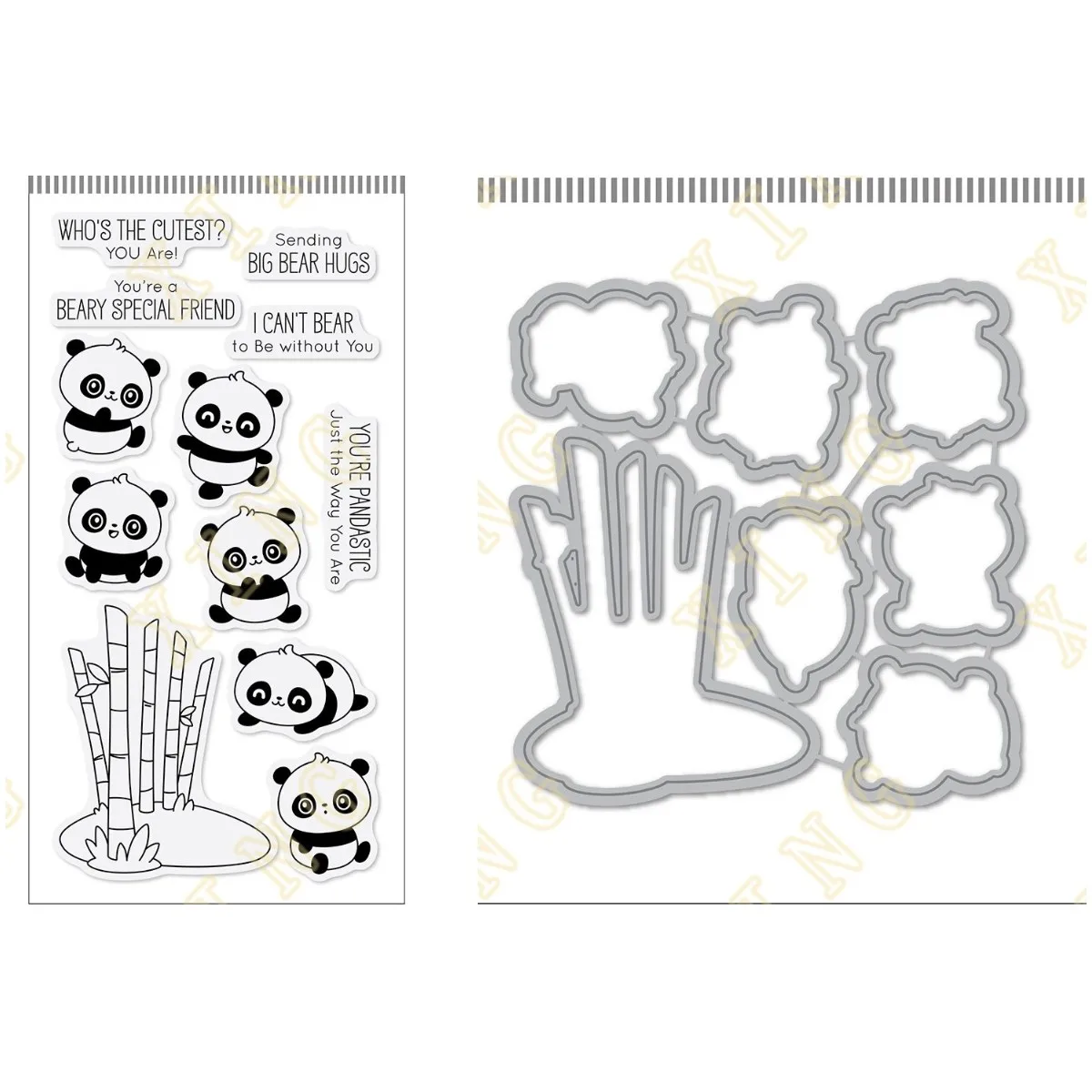 Новое поступление, металлические штампы и прозрачные штампы Pandastic для «сделай сам», штампы для скрапбукинга, украшение для альбома, карточек