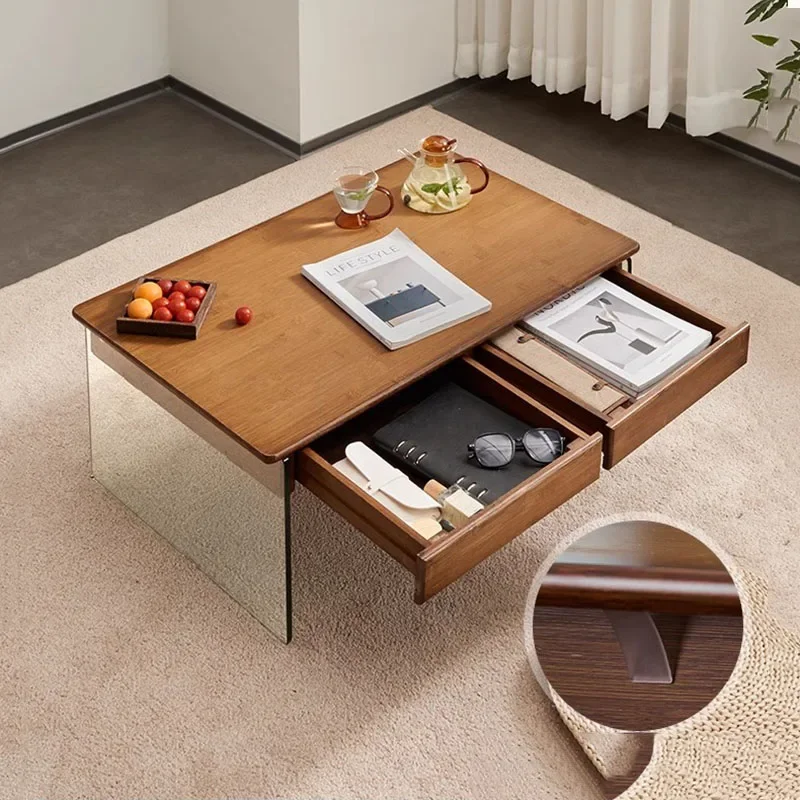 Modern Rattan Coffee Table Bedroom Cute Nordic Designer Outdoor Tea Table Writing Breakfast Books Mesa Auxilia Balcony Furniture