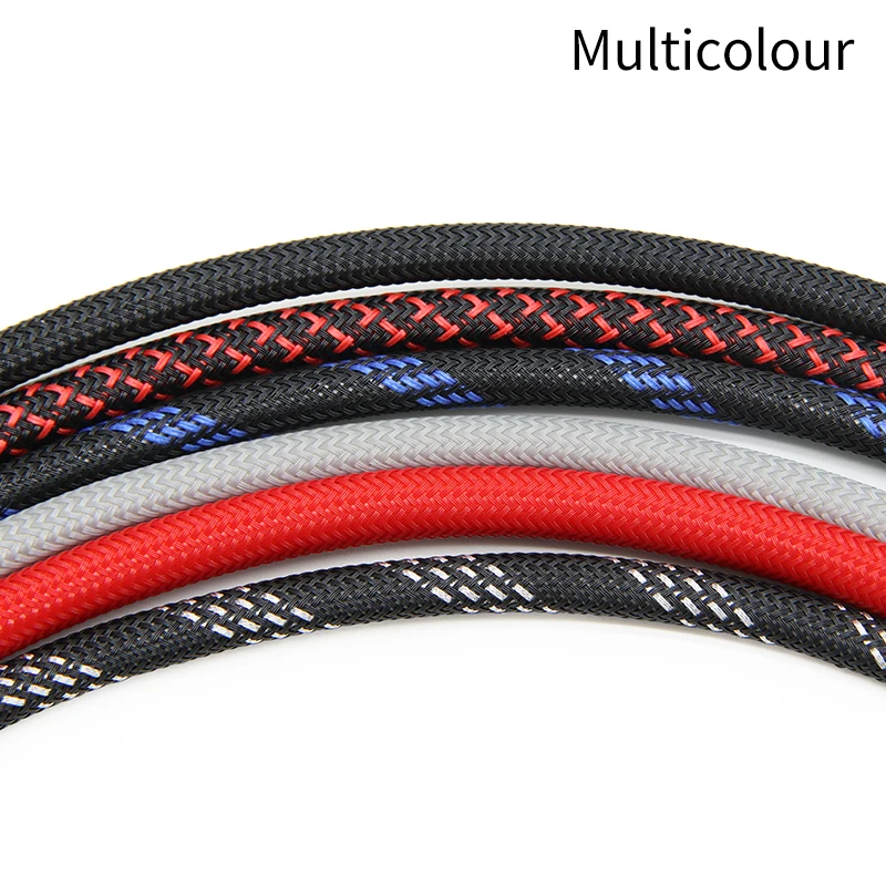 Non Flammable Flexo Pet Expandable Braided Cable Sleeving Wear Resistant Wire Harness - Foto 11