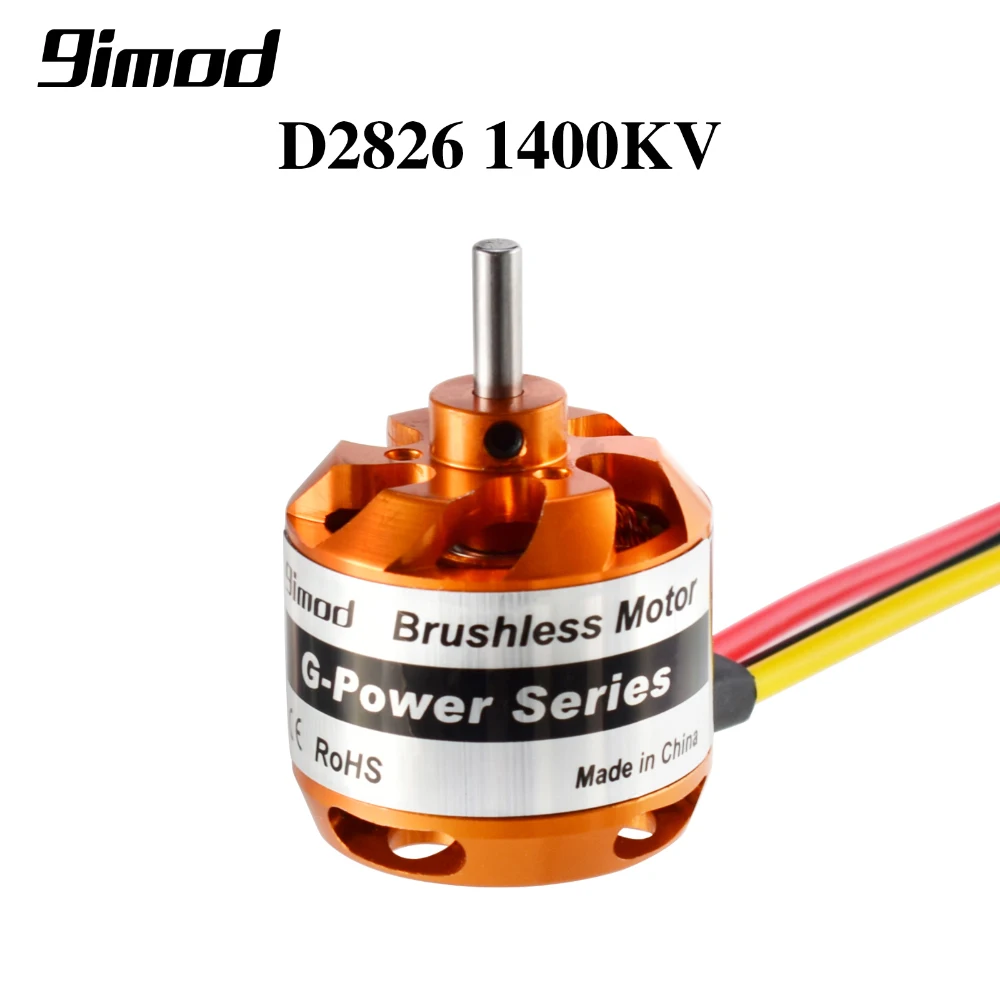 

Бесщеточный двигатель 9imod D2826 1400KV 2-3S для радиоуправляемых самолетов, мультикоптеров, мотор с внешним ротором