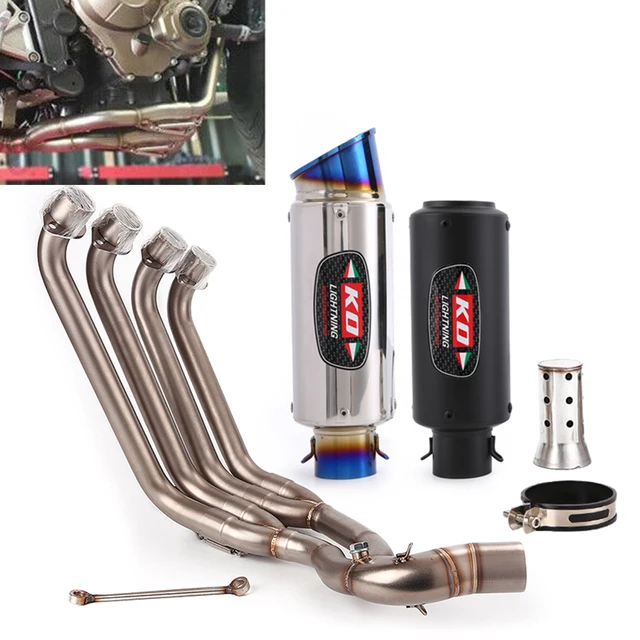 Exhaust System For HONDA CBR650 CBR650F 2014-2022 Motorcycle Escape Muffler Front Link Pipe Slip On Bottom Row With DB Killer