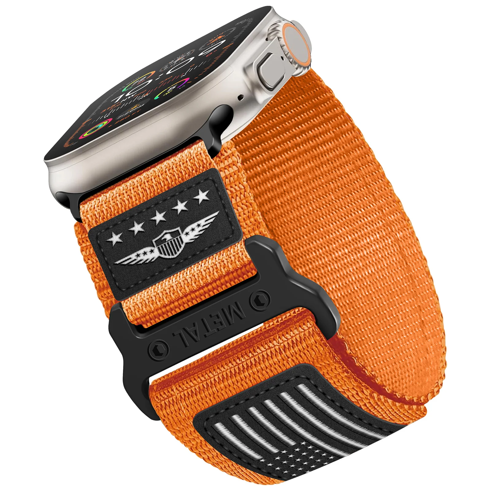 Premium Sport Woven Nylon Strap and Leather Bracelet