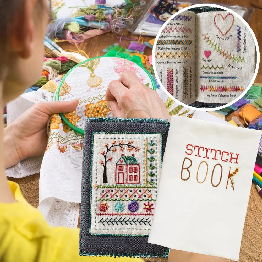 Embroidery Book for Beginners and Enthusiast Adult 86/128 Stitches