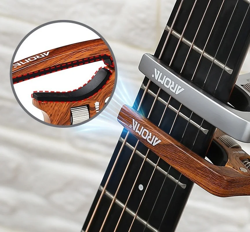 Aroma AC-30 Gitarre Capo für Akustik gitarre und E-Gitarre Drucks pannung einstellbares Gitarren zubehör