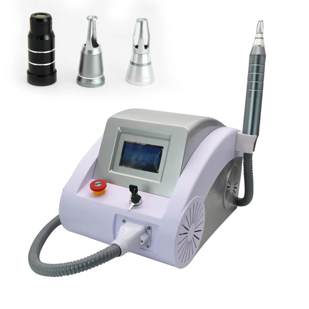 Picosecond Laser Wash Tattoo Machine Skin Whitening Remove Birthmark Freckles Q Switched Nd Yag Laser 1064nm 532nm 755nm Salon