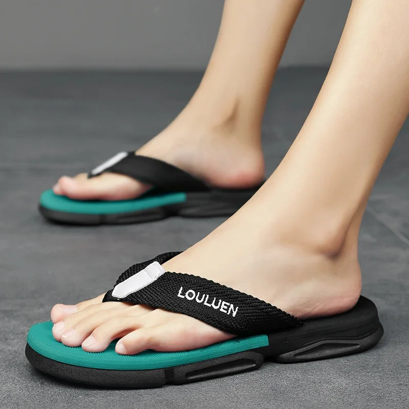 High quality brand men flip flops summer beach flip flops men fashion breathable casual men Beach slippers summer outdoor
