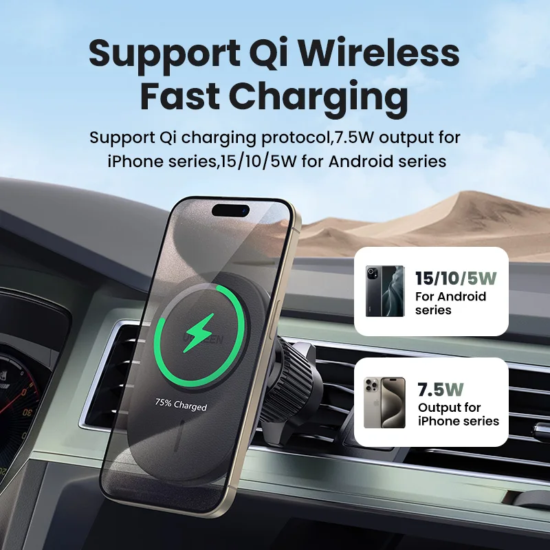 UGREEN Macsafe Magnetic Car Wireless Charger Phone Holder Stand