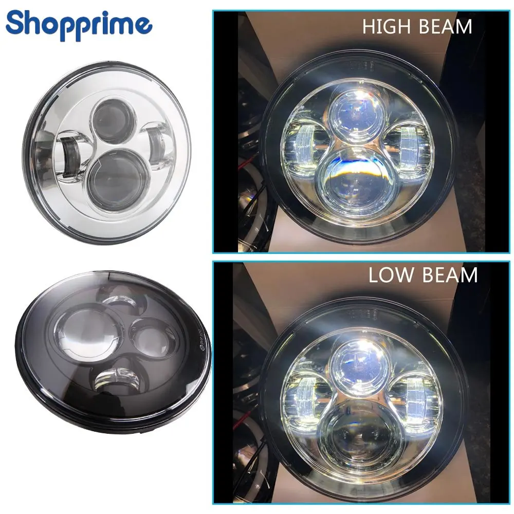 

2pc Car LED 7 Inch Round Headlight Conversion Kit For Beetle Classic Lada Niva For Lada Niva 4X4 UAZ Hunter Car Accessories
