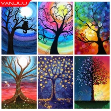 Diamond painting 5D Diamond mosaic abstract tree Full diamond embroidery DIY rhinestone cross stitch kit Home decoration