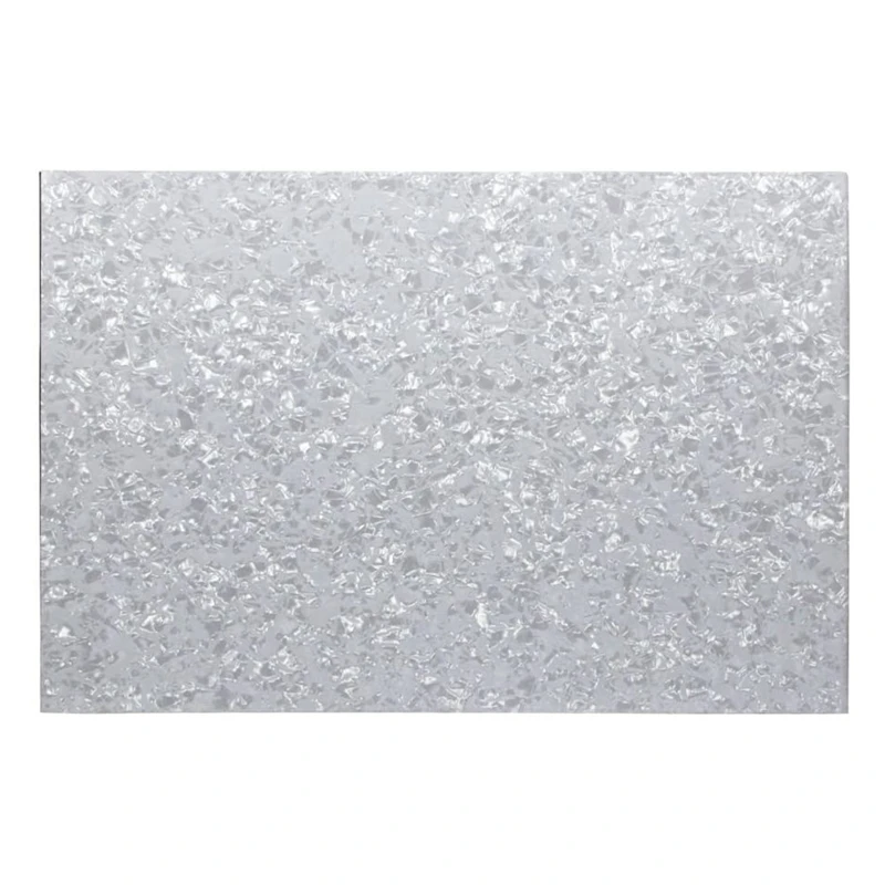 

3Ply ПВХ с Бас-Гитара накладку Материал лист DIY Untrimmed 16.9X11.4X0.09, жемчужно-белый