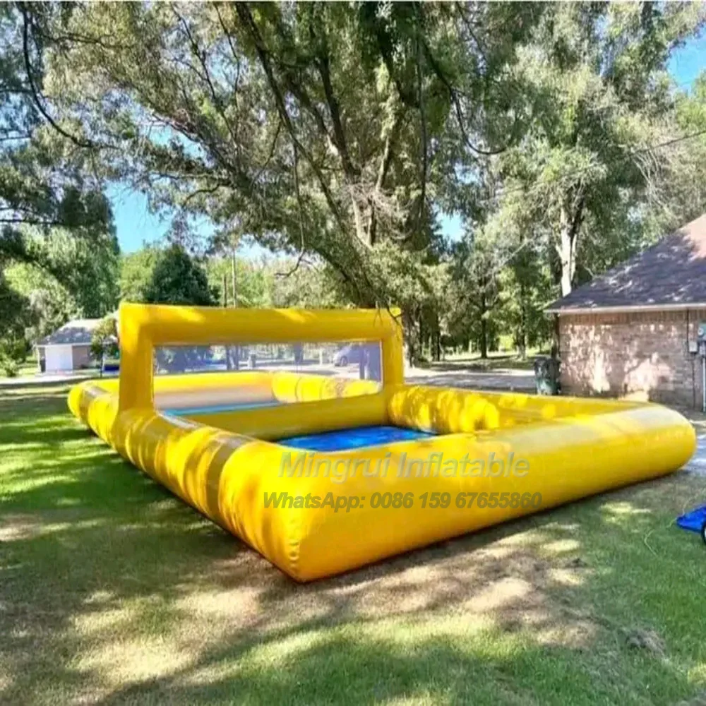 Giant Inflatable Yellow Beach Water Pool Volleyball Court Fields Game