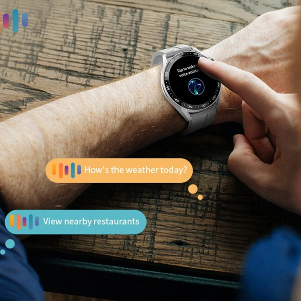 Smartwatch Smart Watch Woman Men 1.39 Inch HD Screen Voice Assistant Bluetooth Call For Android IOS Electronics Fitness Tracker