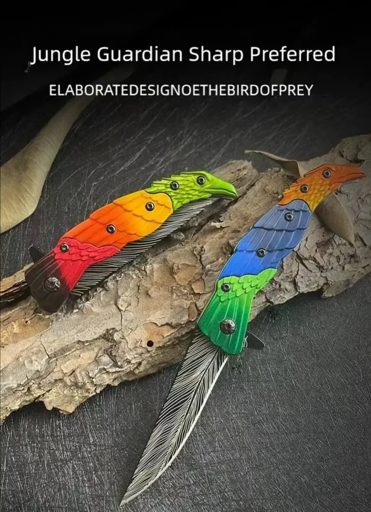 Description Picture 2 of itemFolding Pocket Knife Outdoor Survival Tactical Knife Camping Hiking Hunting Knives For Self-defense EDC Rescue Multi Tool