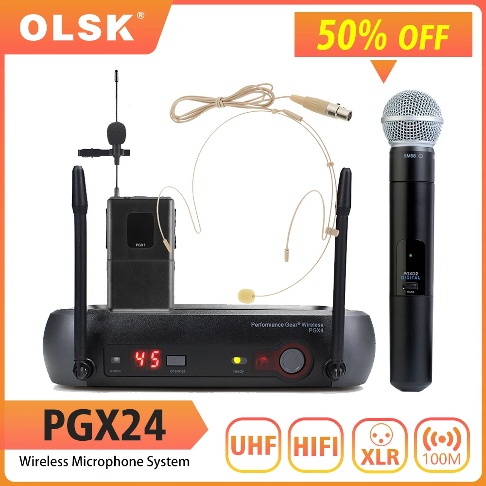 PGX4 BETA58A SM58 UHF Wireless Recording Microphone Automatic Setup