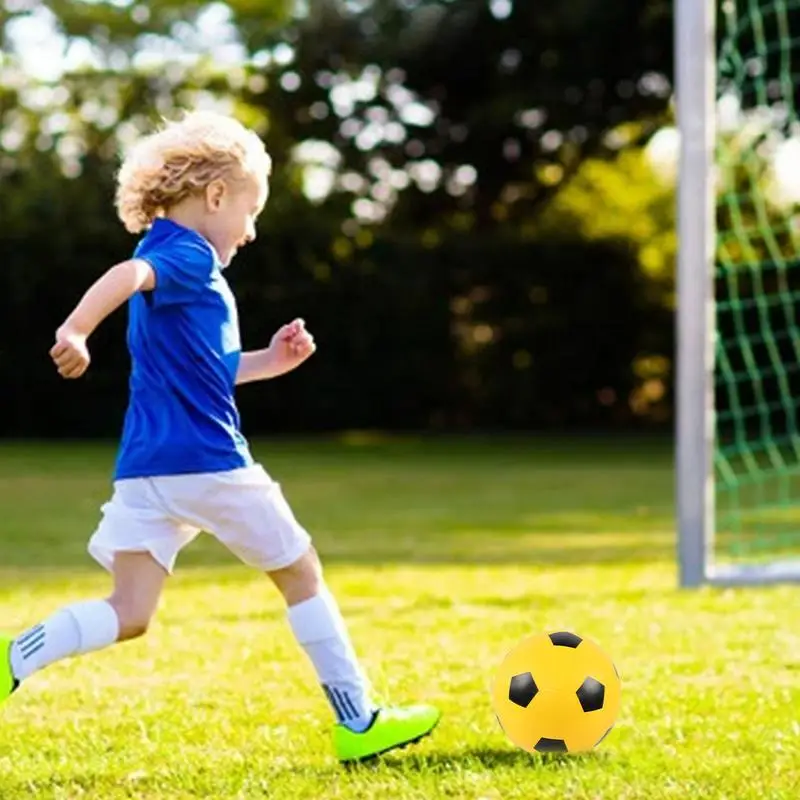 Детский мягкий футбольный мяч, бесшумный мяч, мяч для тренировок для мальчиков и девочек, бесшумный мяч для домашних тренировок