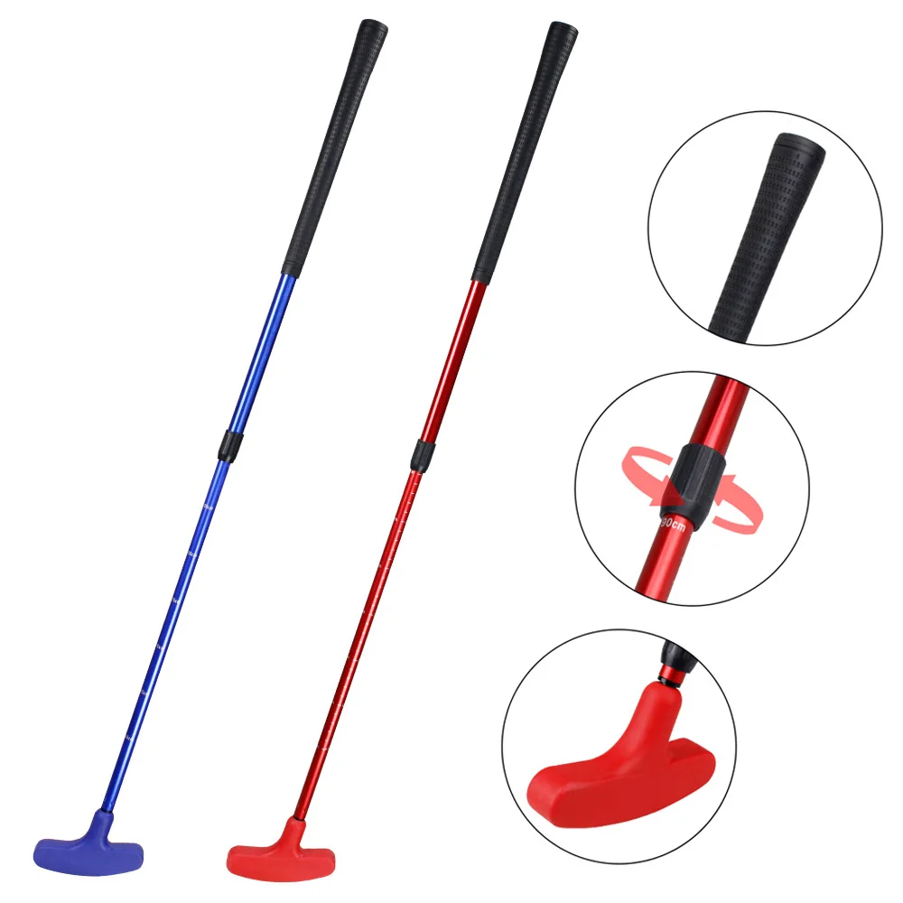 조절 가능한 골프 퍼터 오른손 및 왼손잡이 양방향 미니 골프 클럽, 스테인레스 스틸 트레이닝 남성용 