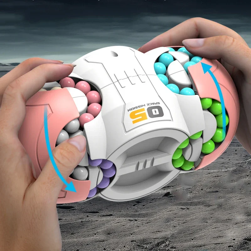 Rotation Finger Magic Cube Fidget Toy Mind Brain Teaser Decompression