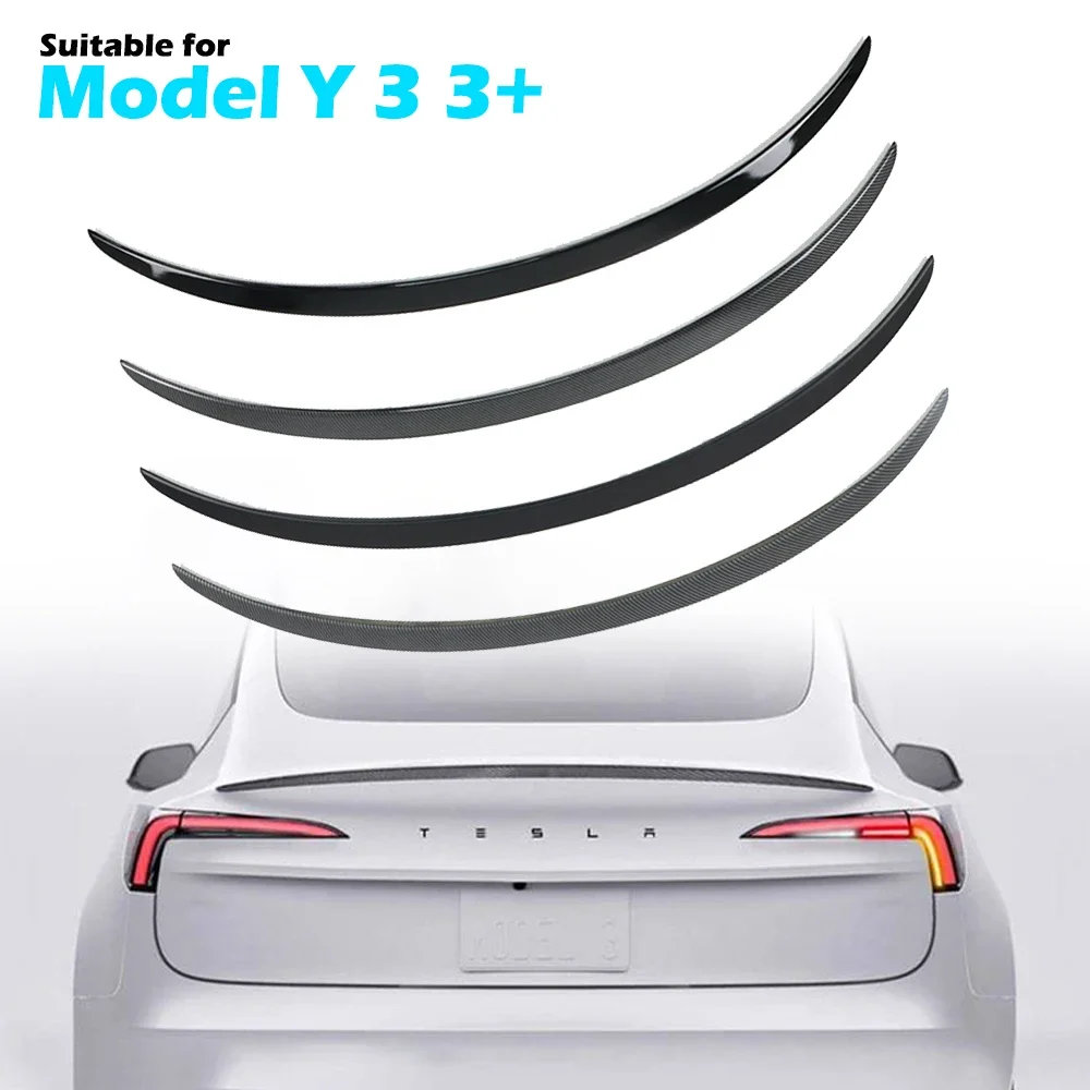 BEVO Rear Trunk Spoiler for Tesla Model Y 3 Highland-High-performance ABS Spoiler Lip Tail Wing Accessories,car rear wing spoiler