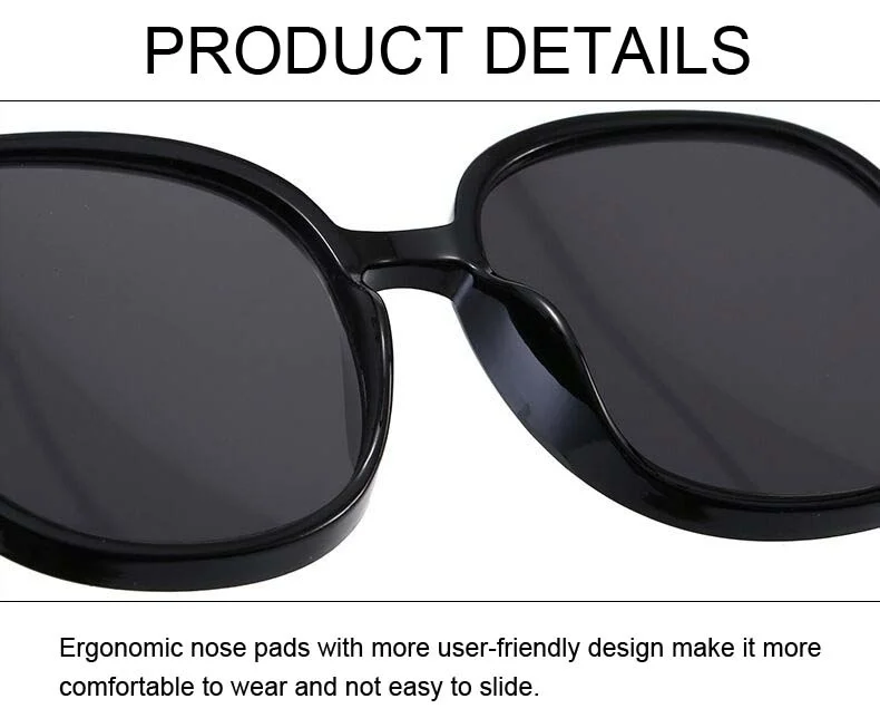 Oversized Round Frame Sunglasses Retro Designer Sun Glasses_voghion.com