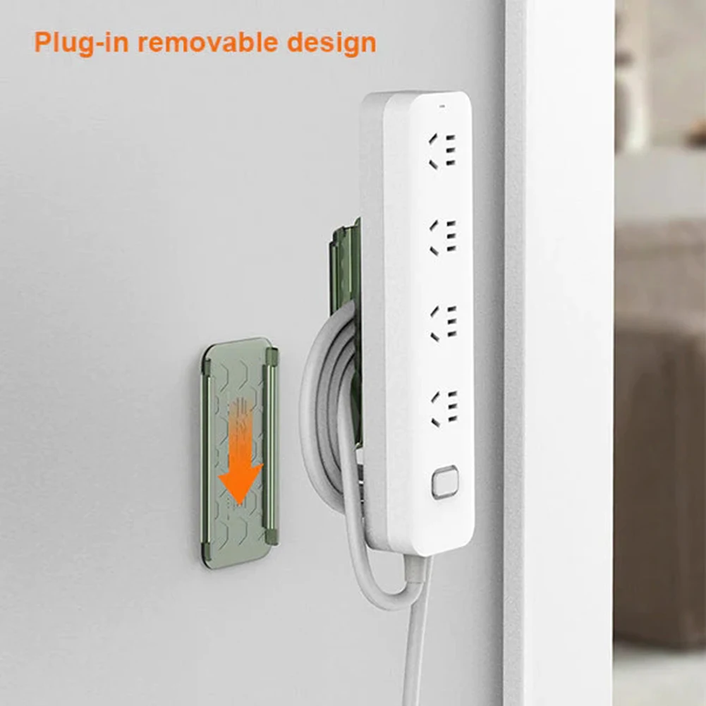 Plug Storage Holder For Wall-Mounted Electric Plug Cable Management Holder For Kitchen