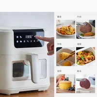5L Large Capacity Electric Air Fryers Oil-free Automatic Household Kitchen 360°Baking Convection Oven Deep Fryer without Oil 2