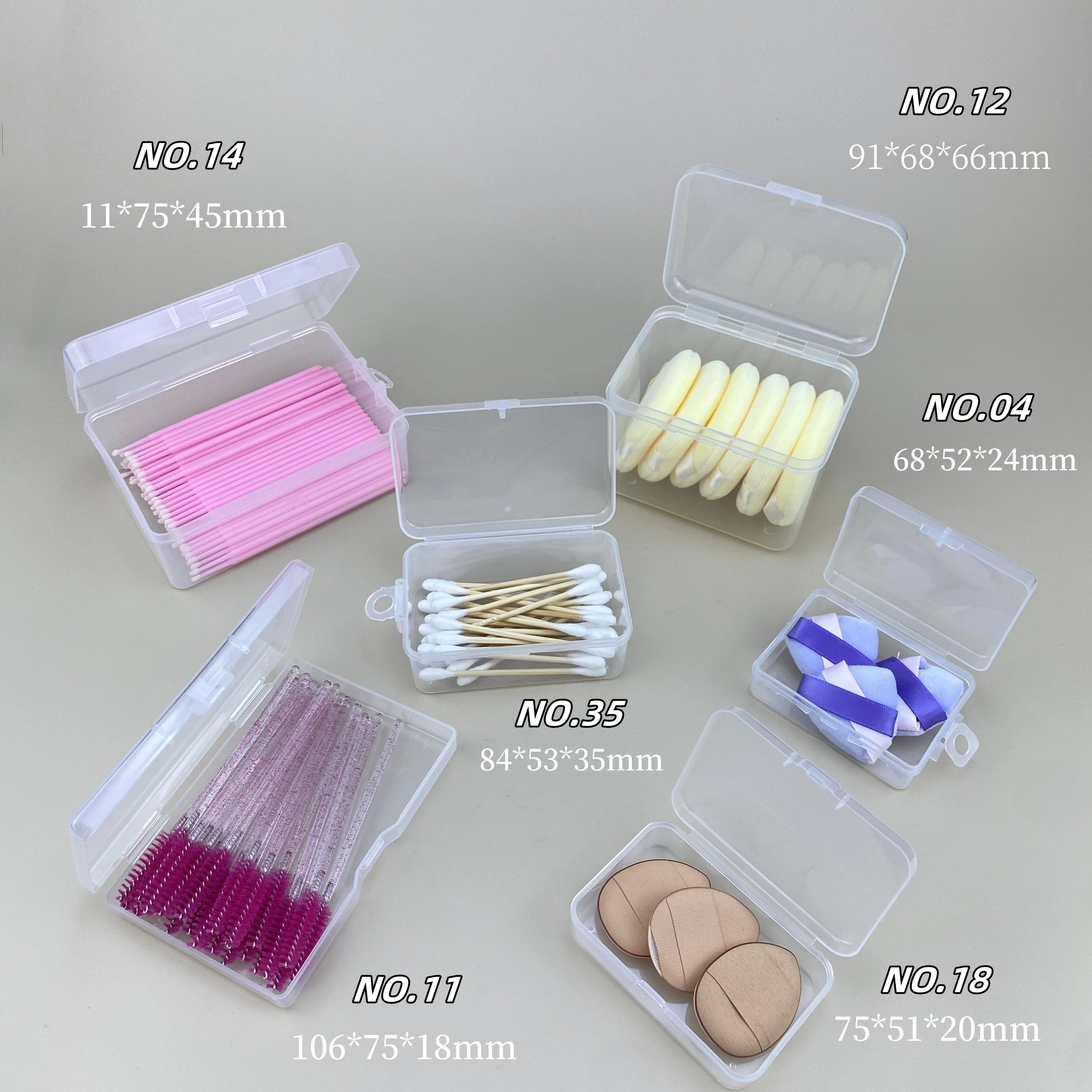 Dresser desktop organisation square storage box small items flip lid plastic storage box 3
